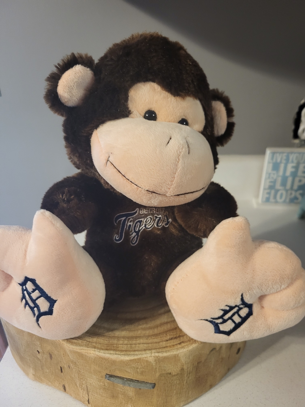 MLB Detroit Tigers Plush Monkey - Brown and Cream